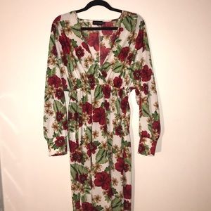 Long floral dress from pretty little thing